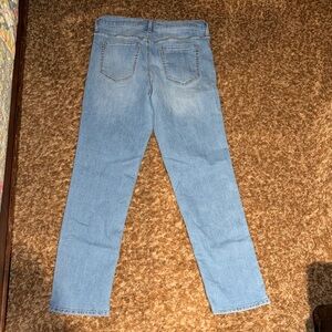 Ella Moss Straight Jeans in Light Blue Denim